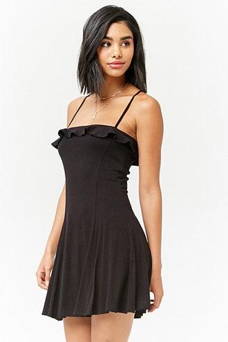Forever21 Ribbed Flounce Cami Dress