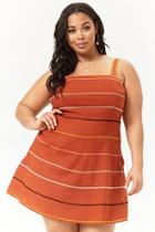 Forever21 Plus Size Embroidered Chevron Dress