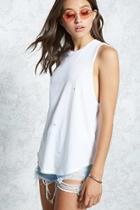 Forever21 Stone Wash Raw-cut Top