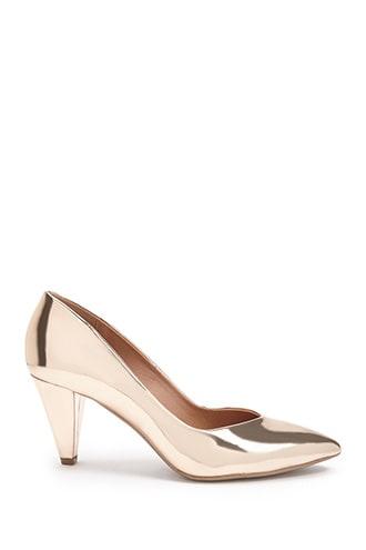 Forever21 L4l By Lust For Life Metallic Pumps