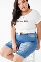 Forever21 Plus Size Faded Bermuda Shorts