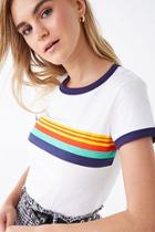 Forever21 Ribbed Colorblock Ringer Tee