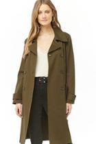 Forever21 Longline Double-breasted Jacket