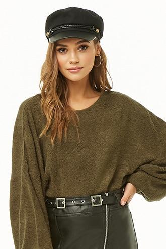 Forever21 French Terry Balloon-sleeve Top