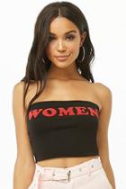 Forever21 Women Graphic Tube Top