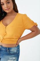 Forever21 Plus Size Button-loop Top