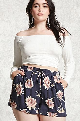 Forever21 Plus Size Floral Shorts