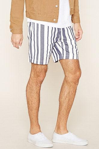 Forever21 Striped Cotton Shorts