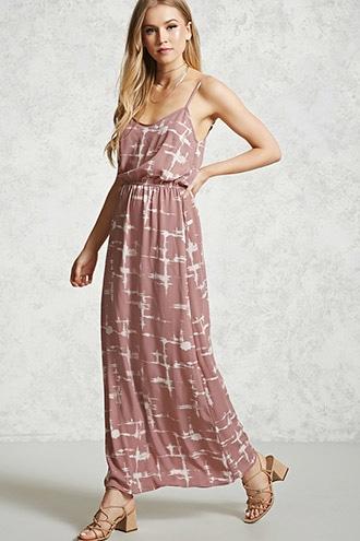 Forever21 Tie-dye Print Maxi Dress