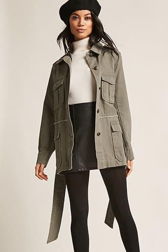 Forever21 Belted Cargo Jacket