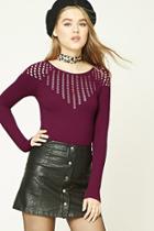 Forever21 Stretch-knit Cutout Top