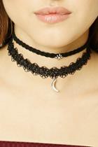 Forever21 Star And Moon Choker Set