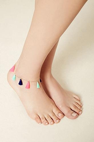 Forever21 Tassel Charm Anklet