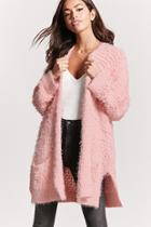 Forever21 Fuzzy Knit Boucle Cardigan