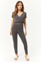 Forever21 Ribbed Surplice Jumpsuit