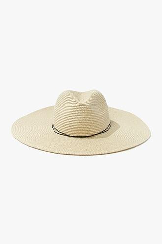 Forever21 Tassel-trim Wide-brim Straw Hat