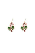 Forever21 Christmas Candy Cane Earrings