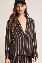 Forever21 Striped Single-breasted Blazer