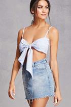Forever21 Haute Rogue Striped Crop Top