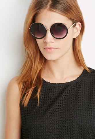 Forever21 Metal-trimmed Round Sunglasses