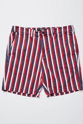 Forever21 Striped Chino Shorts