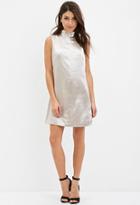 Love21 Mock Neck Metallic Dress