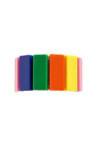 Forever21 Multicolor Colorblock Stretch Bracelet