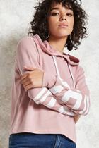 Forever21 Active Varsity Hooded Pullover
