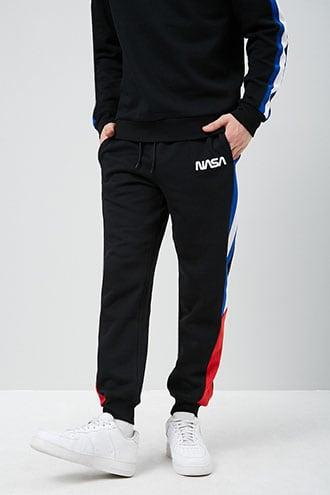 Forever21 Nasa Colorblock Fleece Joggers