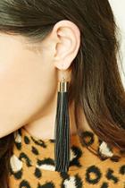 Forever21 Faux Leather Drop Earrings