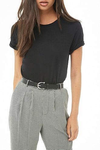 Forever21 Cotton-blend Crew Neck Tee