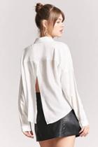 Forever21 Basic Woven Tulip-back Shirt