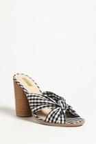 Forever21 Qupid Gingham Twist-front Mules