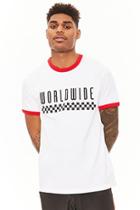 Forever21 Worldwide Graphic Ringer Tee