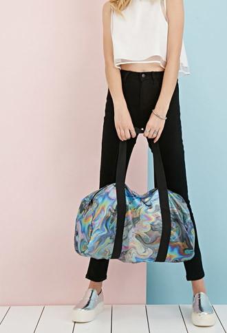 Forever21 Clashist Oil Slick Duffle