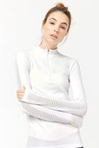 Forever21 Active Perforated-sleeve Top