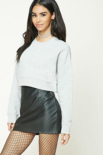 Forever21 Boxy Cropped Sweatshirt