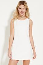 Forever21 Women's  Cream Crepe Shift Dress