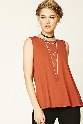 Forever21 Women's Strappy Back Cutout Top