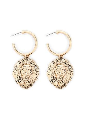 Forever21 Lion Drop Earrings