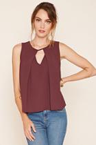 Love21 Women's  Contemporary Pleated Top