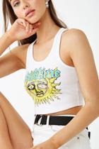 Forever21 Sublime Graphic Racerback Crop Top