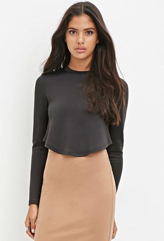 Forever21 Rounded-hem Top
