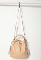 Forever21 Faux Leather Bucket Bag (nude)