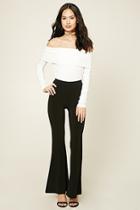 Forever21 Women's  Stretch-knit Flared Pants