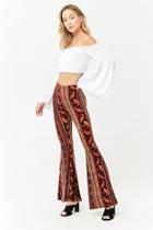 Forever21 Paisley & Floral Flare Pants