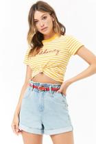 Forever21 Striped Wild Honey Graphic Tee