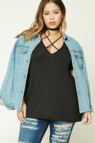 Forever21 Plus Size Crisscross Top