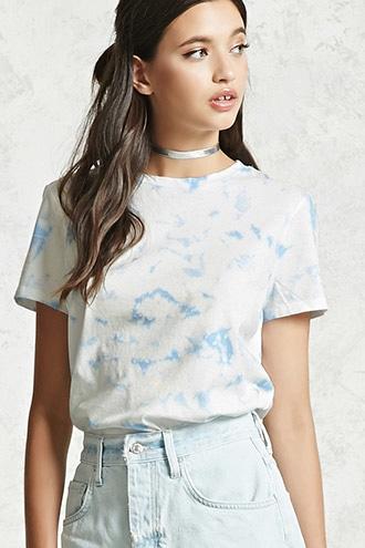 Forever21 Knit Tie-dye Tee
