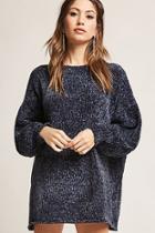 Forever21 Lantern-sleeve Chenille Sweater Dress